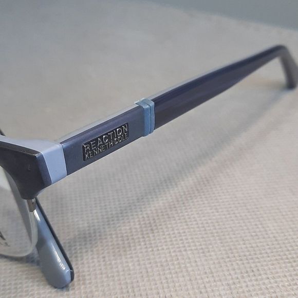 NEW Semi-Rimless Rx'able Eyeglass Frame,  Men Reaction by Kenneth Cole 50-20-140 - Picture 5 of 6